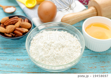 Flour with baking ingredients Flour with baking ingredients 19458697