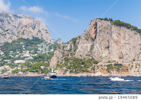 Landscape with coastal rocks of Capri island 19465089
