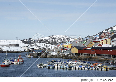北極圏グリーンランドの町並 19465392