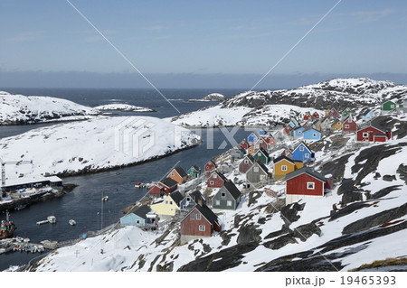 北極圏グリーンランドの町並 北極圏グリーンランドの町並 19465393