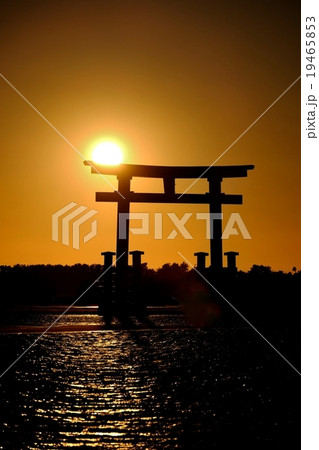 浜名湖　弁天島の夕刻 19465853