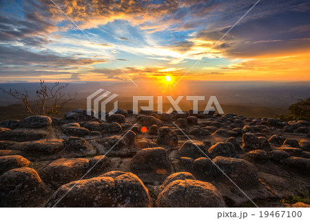 Strange rock on sunset Strange rock on sunset 19467100