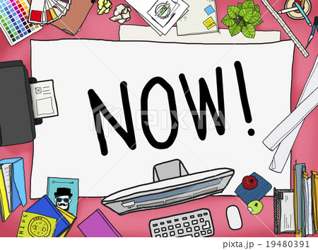 Now Start Suddenly Time Management Concept Now Start Suddenly Time Management Concept 19480391