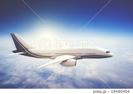 Airplane Skyline Horizon Flight Cloud Concept Airplane Skyline Horizon Flight Cloud Concept 19480404