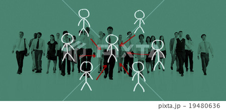 Team Connection Corporate Leadership Support Partnership Concept 19480636