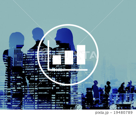 Bar Graph Marketing Analyzing Growth Increase Concept 19480789