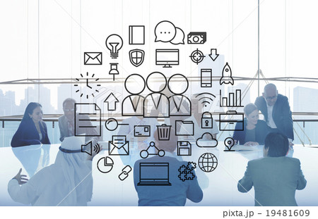 Teamwork Corporate Connection Global Technology Concept Teamwork Corporate Connection Global Technology Concept 19481609