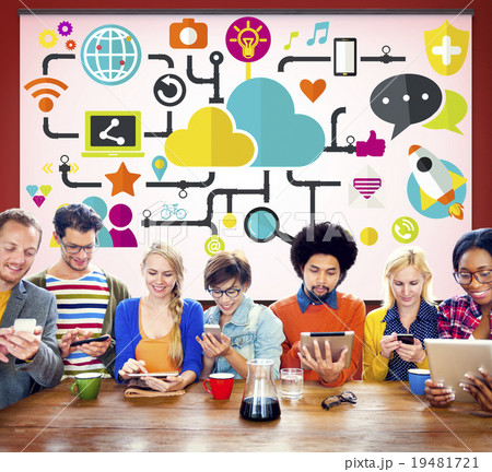 Social Media Social Networking Technology Connection Concept Social Media Social Networking Technology Connection Concept 19481721