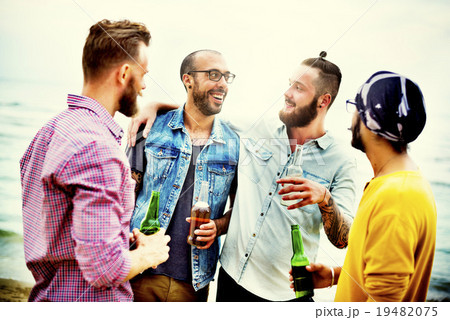 Celebration Cheers Hipster Drinking Together Friends Concept Celebration Cheers Hipster Drinking Together Friends Concept 19482075