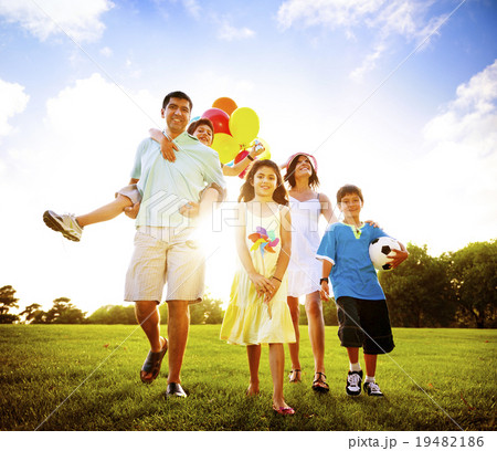 Family Activity Outdoors Picnic Relaxation Concept Family Activity Outdoors Picnic Relaxation Concept 19482186