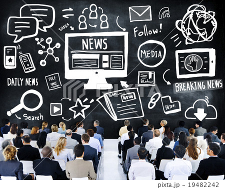 News Breaking News Daily News Follow Media Searching Concept 19482242