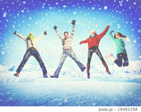 Friendship Winter Happiness Togetherness Concept Friendship Winter Happiness Togetherness Concept 19482298