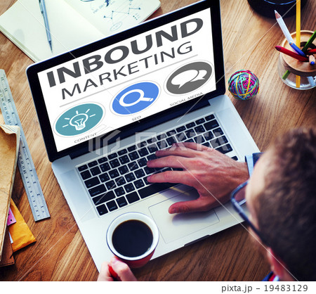 Inbound Marketing Commerce Content Social Media Concept Inbound Marketing Commerce Content Social Media Concept 19483129