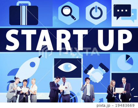 Start Up Business New Launch Technology Concept Start Up Business New Launch Technology Concept 19483669