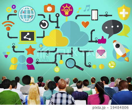 Social Media Social Networking Technology Connection Concept Social Media Social Networking Technology Connection Concept 19484806