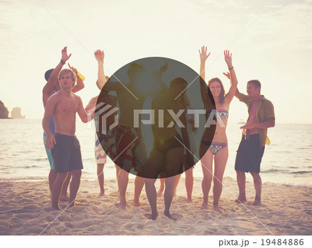 Copy Space Frame Summer Vacation Holiday Concept Copy Space Frame Summer Vacation Holiday Concept 19484886