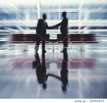 Businessmen Talking Business Airport Deal Concept 19484923