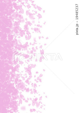 舞い散る桜吹雪のイラスト素材