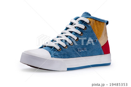 Single of blue gumshoes with shoelace Single of blue gumshoes with shoelace 19485353