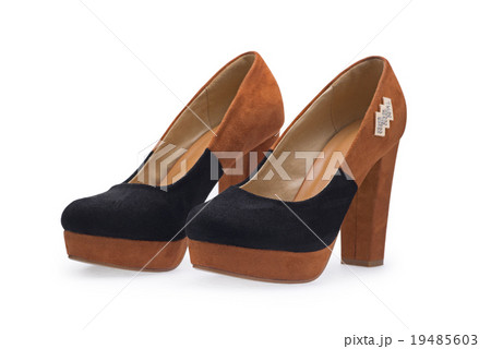 A pair of women's shoes brown stilettos A pair of women's shoes brown stilettos 19485603