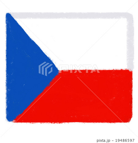 国旗　チェコ 19486597