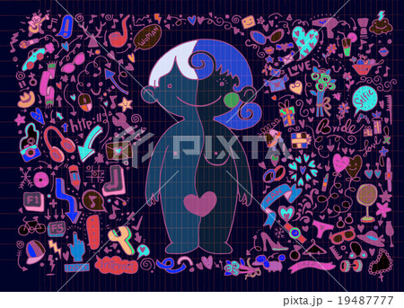 Men and Women element,doodle set and drawing style Men and Women element,doodle set and drawing style 19487777