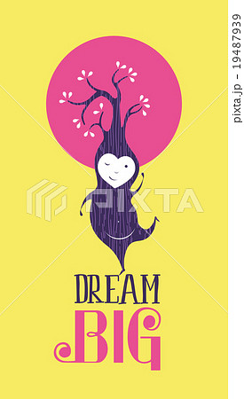 Dream big motivation inspiration quote card happy Dream big motivation inspiration quote card happy 19487939