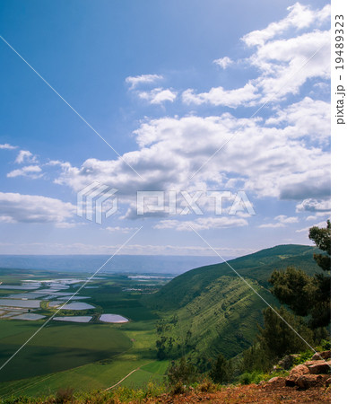 Mount Gilboa view from the top ,Israel 19489323