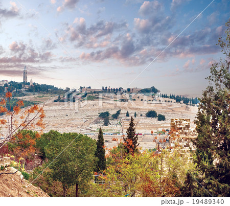 View from the Jerusalem on the Mountain of Olives 19489340
