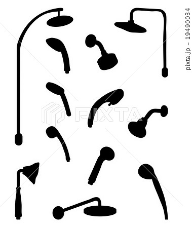 silhouettes of  showers 19490034