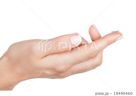 Contact Lens on finger 19490460