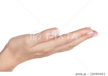 Contact Lens on finger 19490461