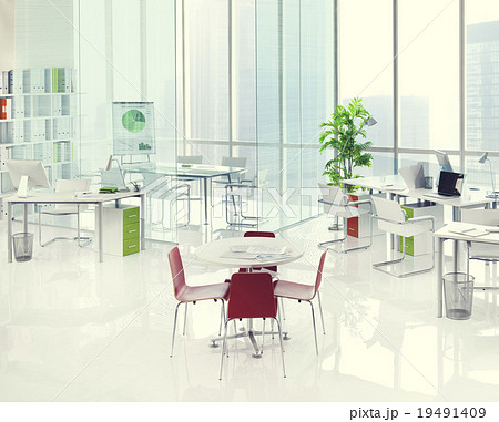 Office Green Business Working Area Meeting Table Concept 19491409