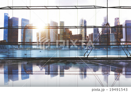 City Lights Urban Scenic View Buildings Concept 19491543