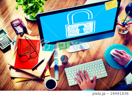 Password Privacy Log in Sucurity Lock Guard Concept 19491836