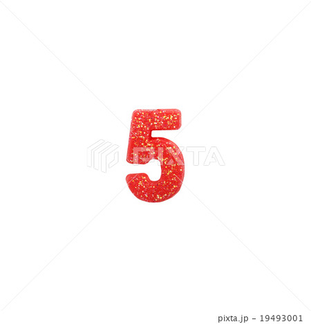 number 5 colored candles isolated on white number 5 colored candles isolated on white 19493001