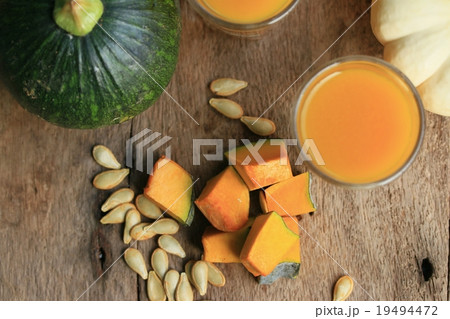 Pumpkin juice with seeds 19494472