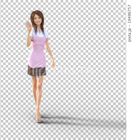 震動的圍裙圍裙perming3DCG例證材料的一個少婦 震動的圍裙圍裙perming3DCG例證材料的一個少婦 19496757