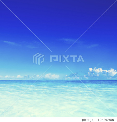 Paradise Sea Ocean Sky Blue Tropical Summer Vacation Concept Paradise Sea Ocean Sky Blue Tropical Summer Vacation Concept 19496980