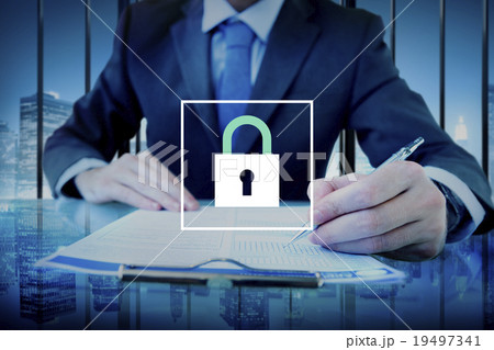 Padlock Protect Password Security Symbol Concept Padlock Protect Password Security Symbol Concept 19497341
