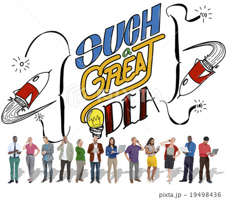 Great Idea Launch Creative Thinking Concept Great Idea Launch Creative Thinking Concept 19498436
