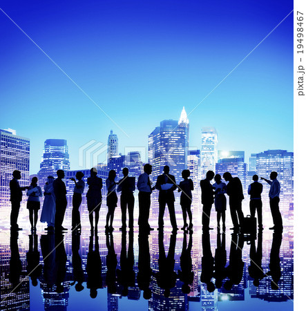 Business People Meeting Discussion Cityscape Concept Business People Meeting Discussion Cityscape Concept 19498467