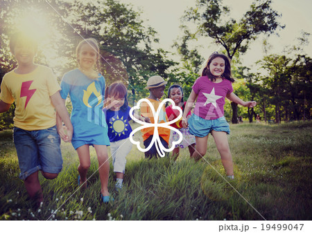 Green Clover Leaf Environmental Inspiration Concept Green Clover Leaf Environmental Inspiration Concept 19499047