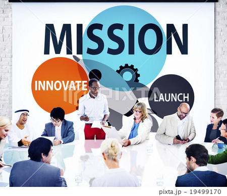 Mission Innovate Launch Success Goal Concept Mission Innovate Launch Success Goal Concept 19499170