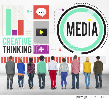 Media Communication Connect Creative Thinking Concept Media Communication Connect Creative Thinking Concept 19499172
