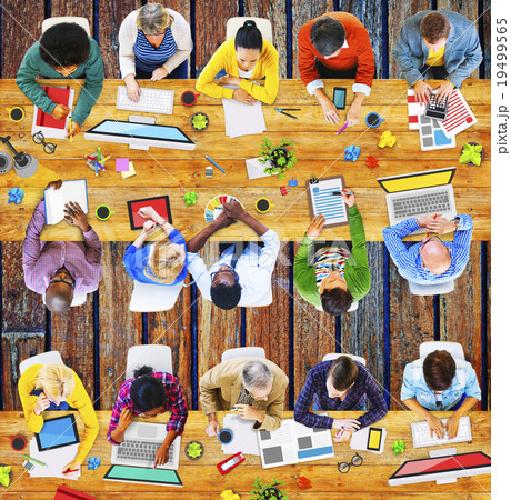 Working Technology Computer Colleagues Partnership Concept 19499565