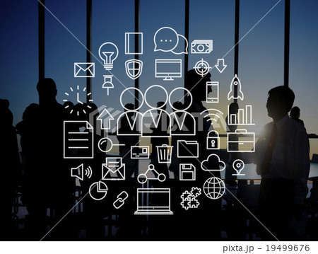Teamwork Corporate Connection Global Technology Concept Teamwork Corporate Connection Global Technology Concept 19499676