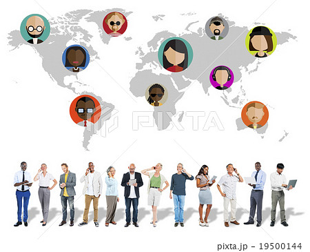 Global Community World People Social Networking Connection Conce 19500144