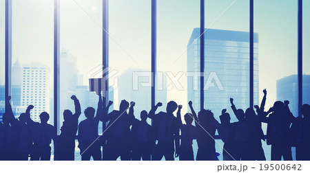 Business People Celebration Success Corporate Concept Business People Celebration Success Corporate Concept 19500642