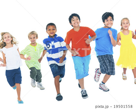 Children Running Playing Together Enjoyment Cute Concept Children Running Playing Together Enjoyment Cute Concept 19501558